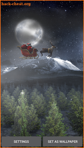 Santa 3D Live Wallpaper screenshot