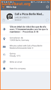Santa Biblia: Identificador de Llamadas la Biblia screenshot