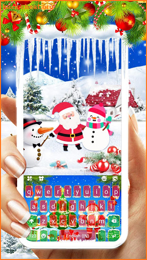 Santa Christmas Day Keyboard Theme screenshot