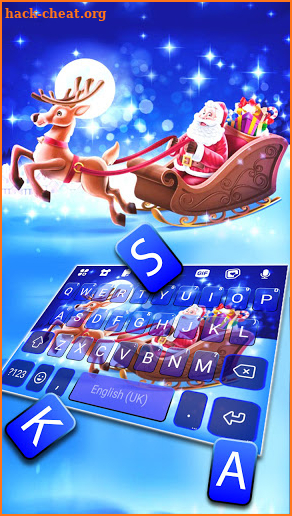 Santa Christmas Keyboard Background screenshot