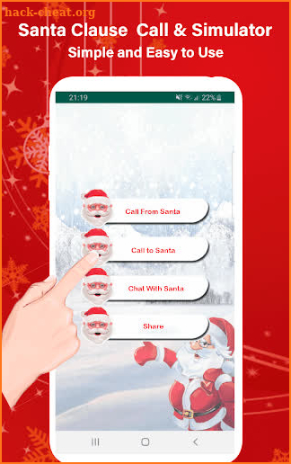 Santa Claus Call and Chat Simulation - Santa call screenshot