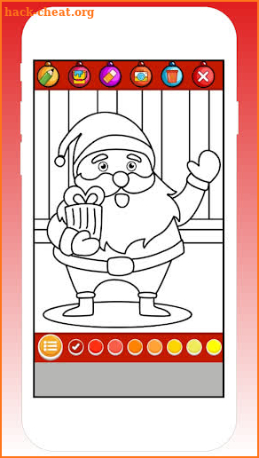 Santa Coloring Christmas Book Games - for kids screenshot