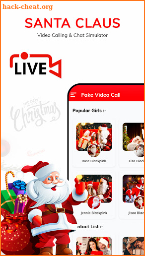 Santa Fake Video Call - Santa FakeTime prank screenshot