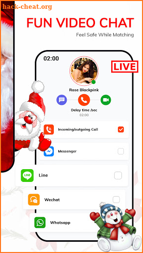 Santa Fake Video Call - Santa FakeTime prank screenshot