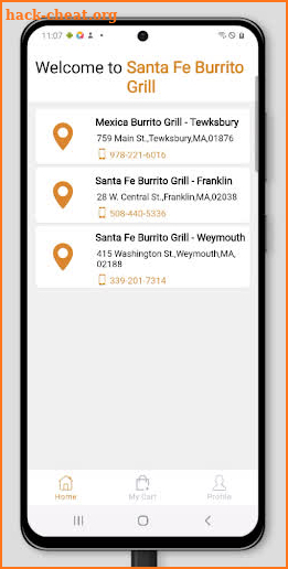 Santa Fe Burrito Grill screenshot