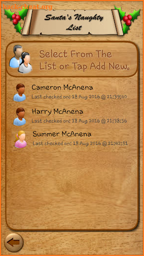 Santa's Naughty List App & Certificates screenshot