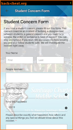 Santiago Charter Middle School screenshot