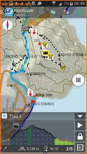 Santorini topoguide screenshot