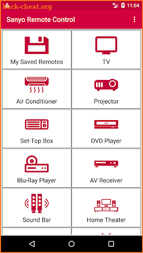 Sanyo Remote Control screenshot