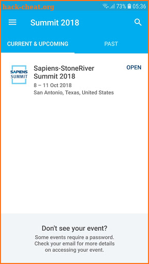 Sapiens-StoneRiver Summit 2018 screenshot