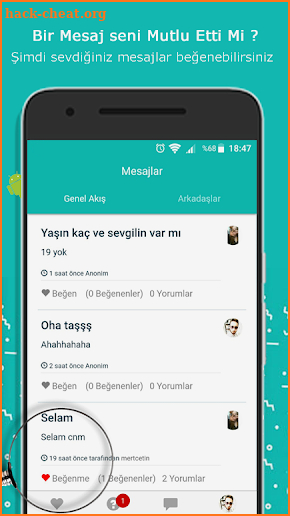 Sarahah WS Mesajları TR screenshot