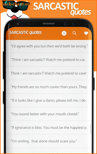 Sarcastic Quotes - Funny status and daily sarcasm screenshot