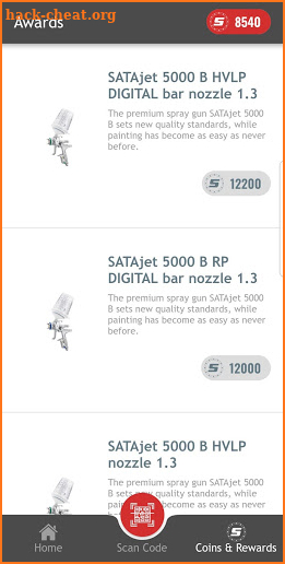 SATA Loyalty Program coins & more screenshot