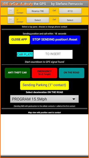 Satellite Gps anti theft car+SOS road+ Parking screenshot