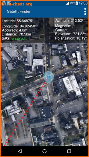 Satfinder - Area Calculator with Clinometer screenshot