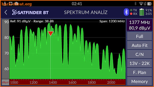 SATFINDER BT DVB-S2 screenshot