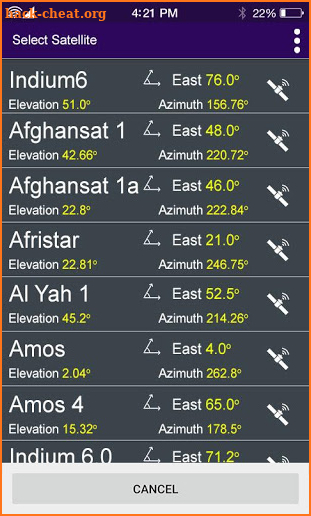 Satfinder Geo Area Calculator with Clinometer screenshot