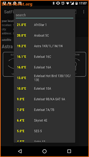 SatFinder pro screenshot