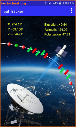 Satfinder Quick Align(tv Satellite Tracker) SatLoc screenshot