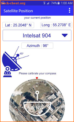 Satfinder Quick Align(tv Satellite Tracker) SatLoc screenshot