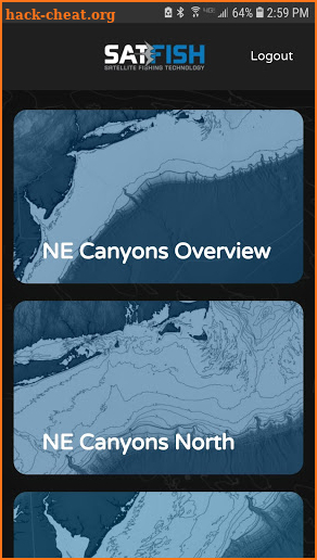 SatFish Offshore Fishing App screenshot