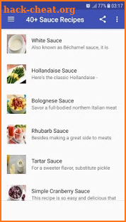 Sauce Recipes screenshot