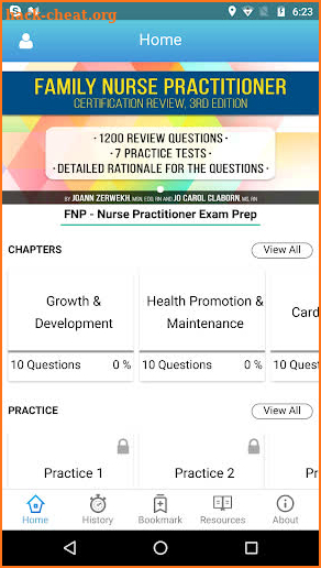 Saunders FNP Nurse Practitioner Exam screenshot