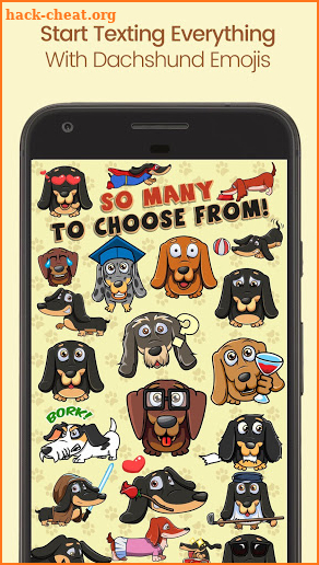 SausageMOJI - Dachshund Emoji screenshot