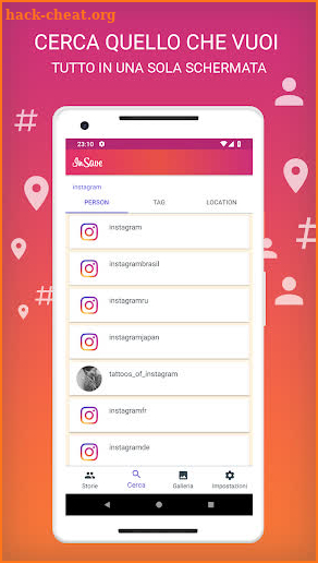 Save stories, Post, Highlights screenshot