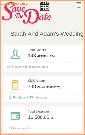 Save The Date - Wedding Rsvp screenshot