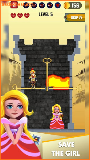 Save the girl - pull the pin rescue puzzles screenshot