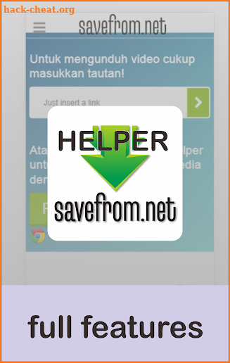 SAVEFROM.NET HELPER screenshot