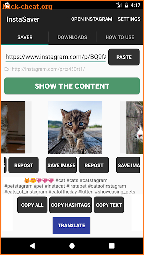 Saver Reposter for instagram screenshot