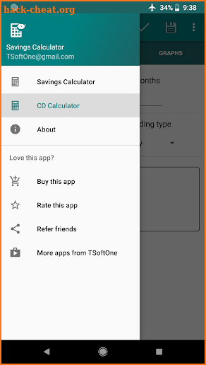 Savings Calculator screenshot