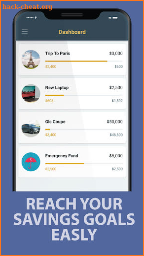 Savings Goal screenshot