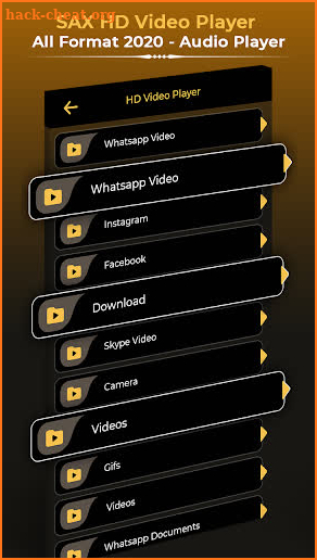 SAX HD Video Player All Format 2020 - Audio Player screenshot