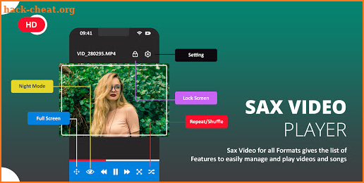 Sax Video Player - All HD Video Player 2021 screenshot