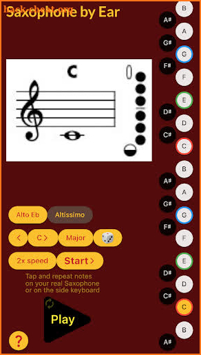 Saxophone by Ear screenshot