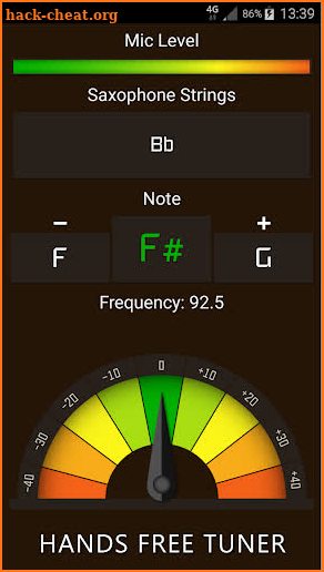 Saxophone Tuner screenshot