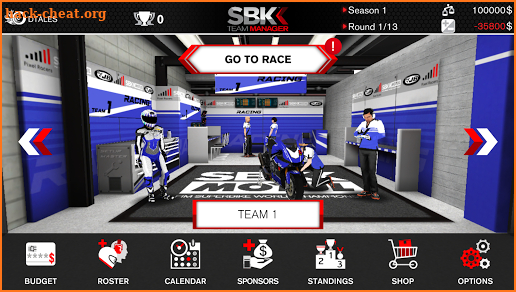 SBK Team Manager screenshot