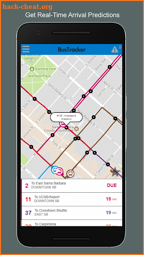 SBMTD BusTracker screenshot