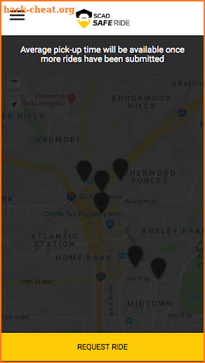 SCAD SafeRide screenshot