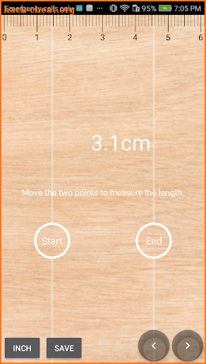 Scale Ruler App with Tape Measure screenshot