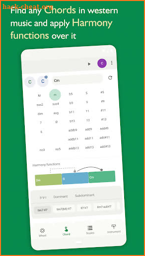 Scales, Chords, Progressions screenshot