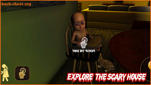 Scary Baby in Dark Horror Home screenshot