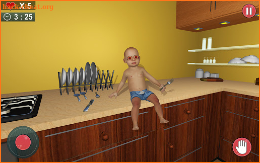 Scary Baby in Yellow Dark House screenshot