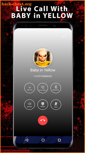 Scary Baby in Yellow Horror Video Call & Chat screenshot