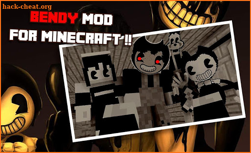 Scary Bendy Horror Ink Machine mods for minecraft screenshot