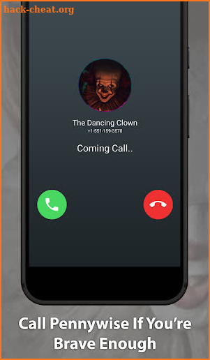 Scary Clown Pennywise Fake Chat And Video Call screenshot