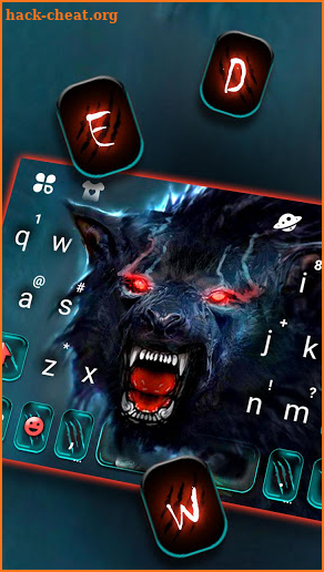 Scary Dire Wolf Keyboard Theme screenshot